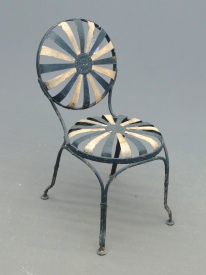 Vintage painted spring chair.
