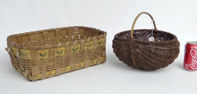 Lot two early baskets including 165ce5