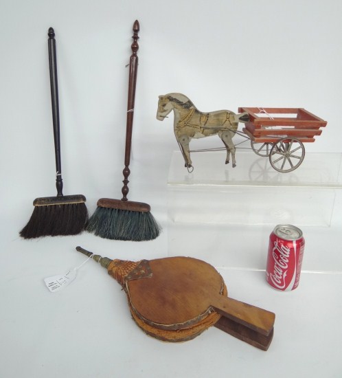 Lot four pieces including early horse