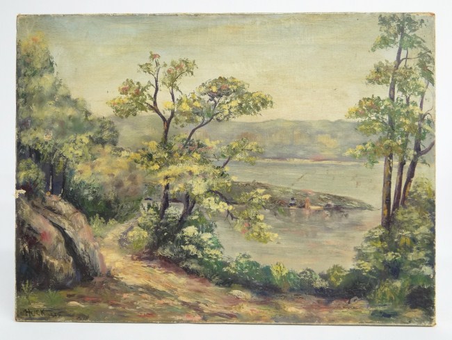 Painting oil on canvas landscape 165d77