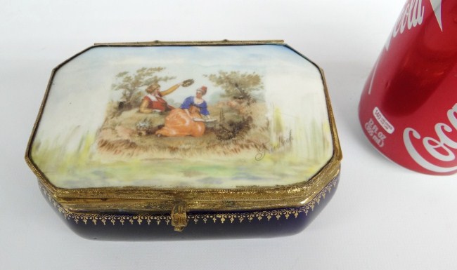 19th c. German porcelain hand painted