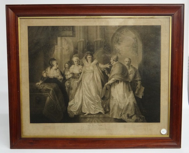 19th c. Shakespeare print. Engraved