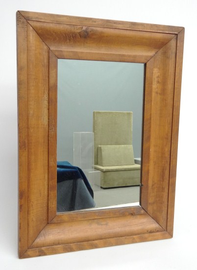 19th c. ogee mirror. 18 1/2'' x