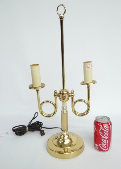 Brass lamp. 21 1/2 Ht.
