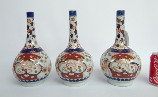 Lot three 12 3/4'' Asian porcelain