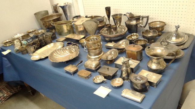 Lot over 60 pcs various silverplate 165e19