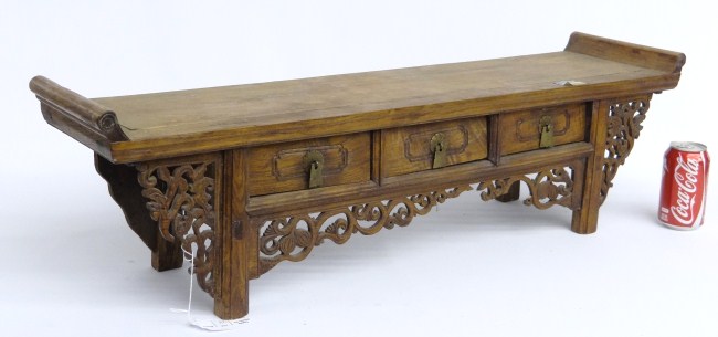 Asian low altar table. 35'' W 9''
