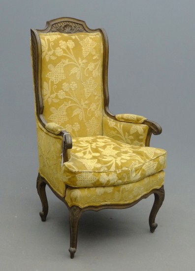Vintage French style upholstered chair.