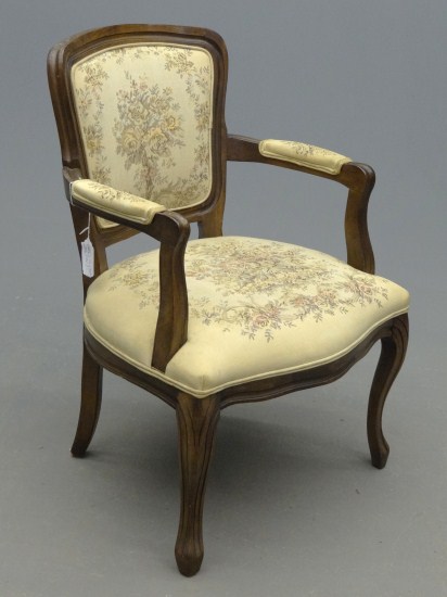 French style armchair. 16'' Seat
