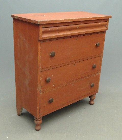 19th c. chest drawers in original