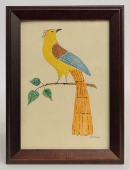 Watercolor Folk Art Bird by 165ebe