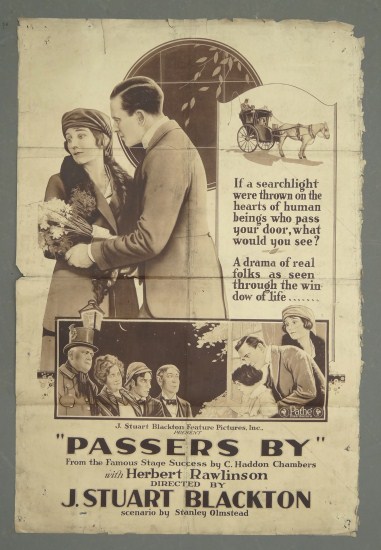 Early movie poster ''Passers By...Directed