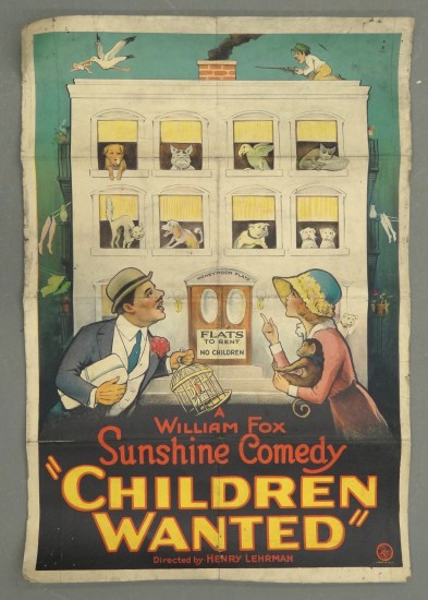 Early movie poster Sunshine Comedy