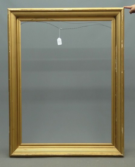 19th c. gilt frame. Rabbet size 48 1/2