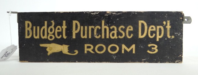 C. 1900 painted/gilded wooden trade