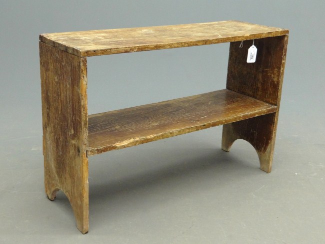 19th c grain painted bucket bench  165ede