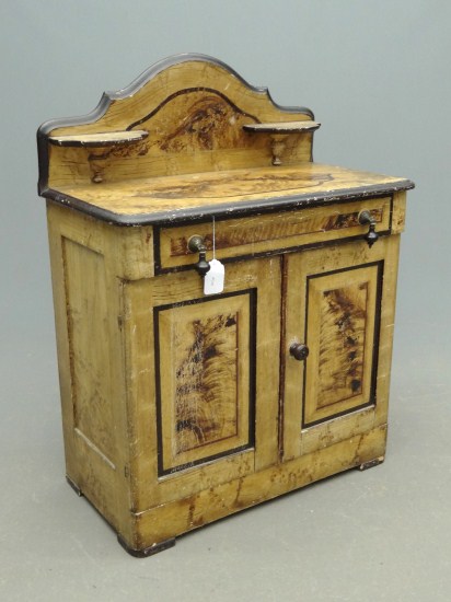 19th c cottage decorated commode  165f0c