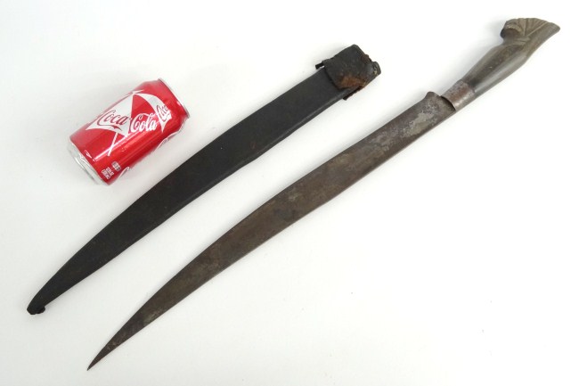 Early sword in orig. scabbard. 24 1/2