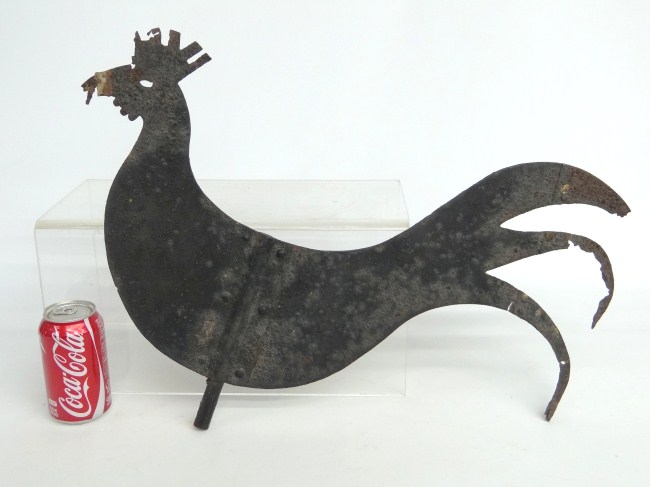 Sheet iron rooster weathervane  165f74