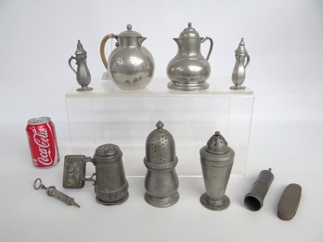 Lot misc. pewter and metalware.