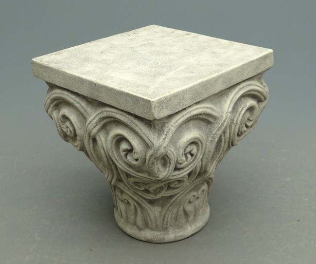 Decorative composite pedestal.