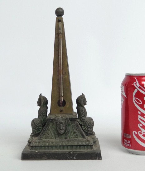 C. 1920's Egyptian motif spelter