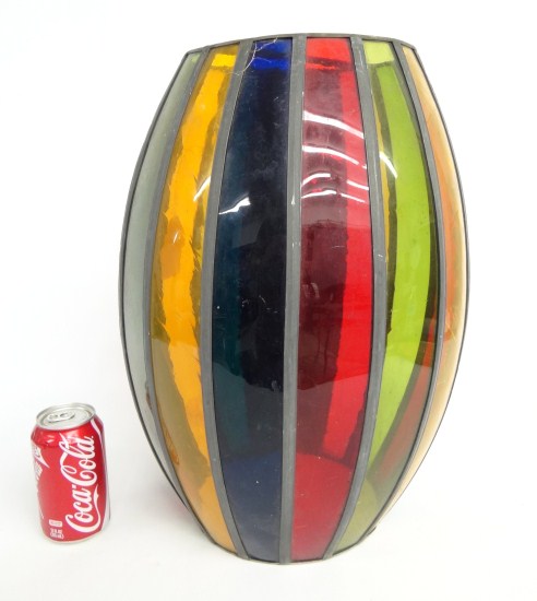 Mid Century multicolored glass lamp