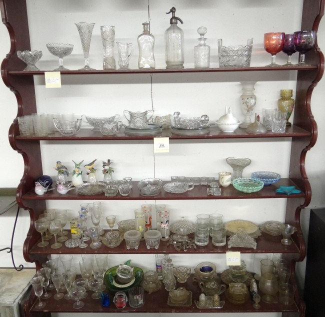 Misc. lot clear glass including