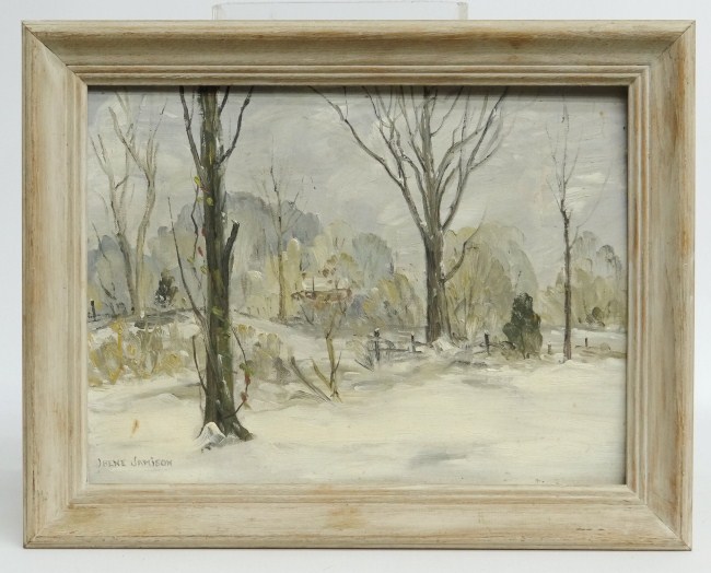 Painting oil on artist board winter 16602a