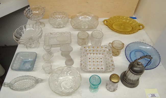 Misc. lot glassware including Ulysses