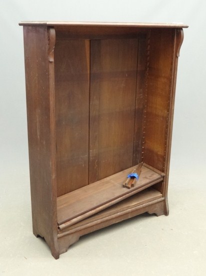 Victorian oak bookcase. Missing