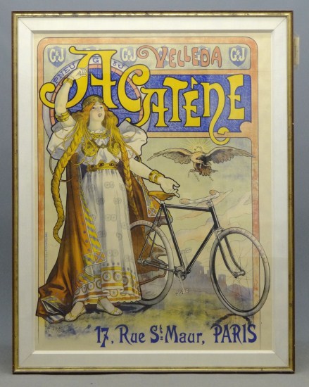 c. 1890's French bicycle poster
