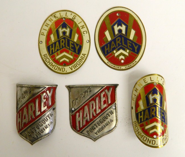 Head badge lot (5 ) Harley Richmond