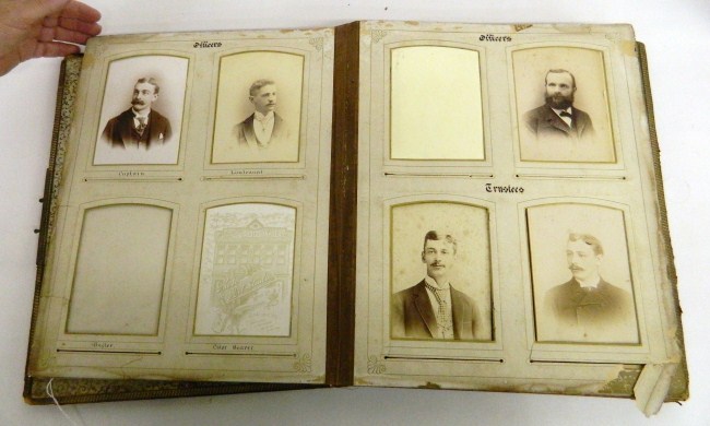 19th c. leather bound album ''Poughkeepsie