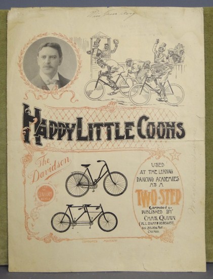 ''Happy Little Coons'' 1896 Music
