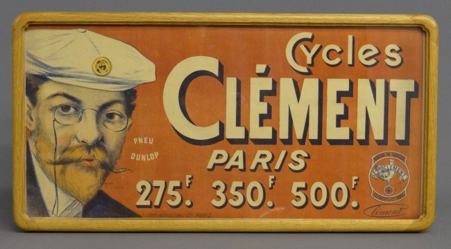 Early French poster Cycles Clement 1664af