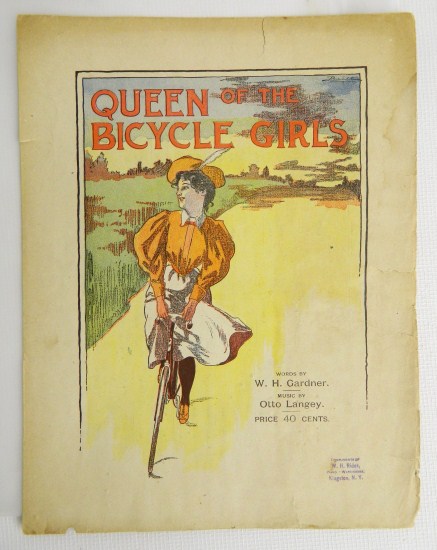 Sheet music Queen of the Bicycle 1664c4