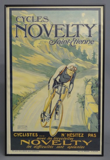 Vintage bicycle poster ''Cycles