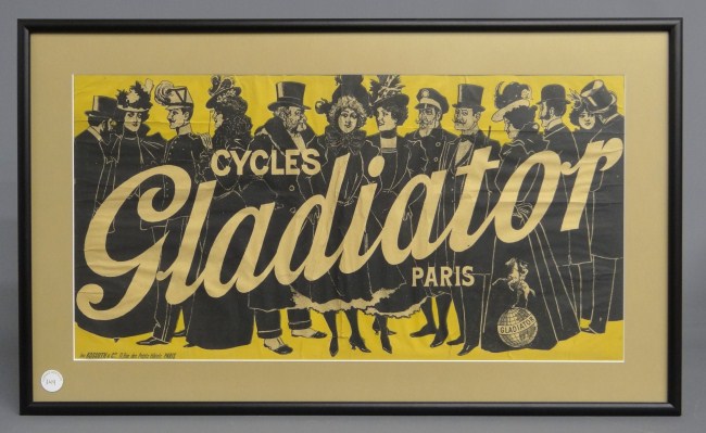 Vintage bicycle poster ''Cycles