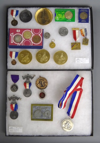 Collection of bicycle medals mostly 16661c