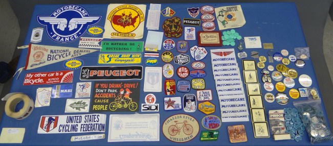 Lot of dealer decals transfers buttons