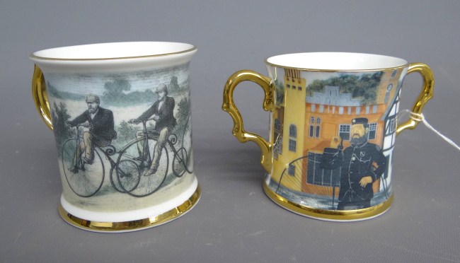 Lot 2 contemporary mugs with 16664c