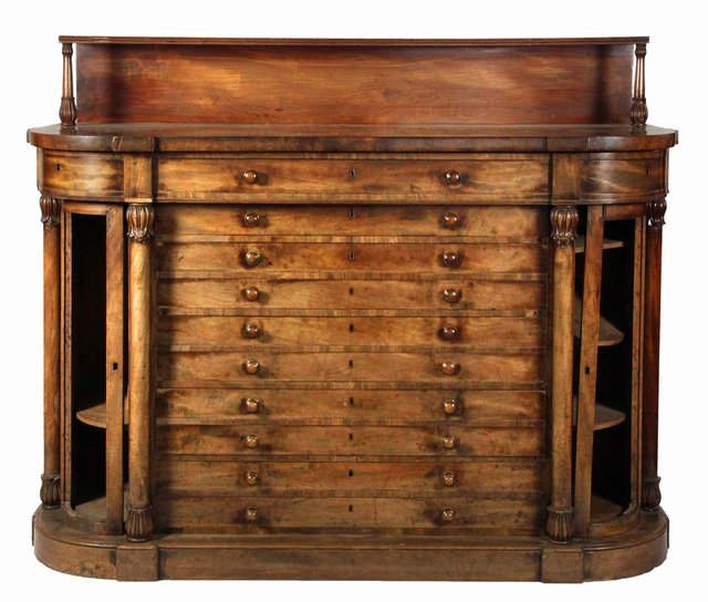 A Regency mahogany side cabinet 16472b