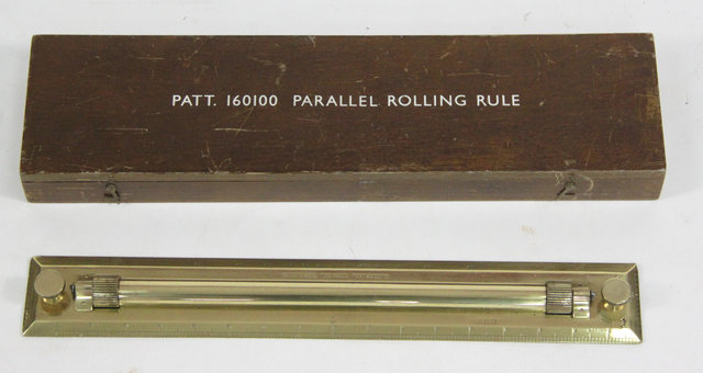 A brass parallel rolling rule by 164782