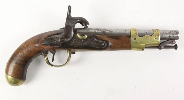 A French officers pistol with percussion