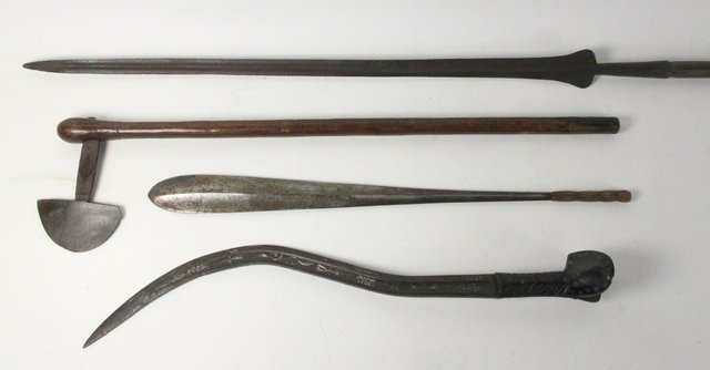 A Caucasian sword and axe a tribal 16479b