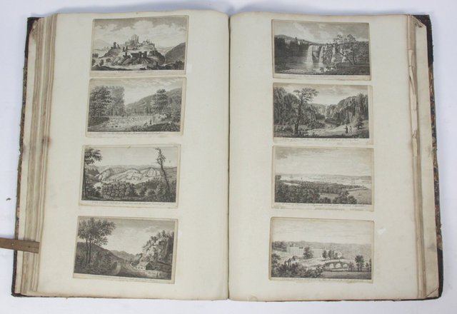 An album of black and white engravings