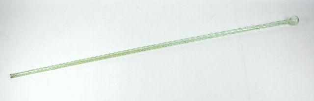 A green glass walking stick of 16481f