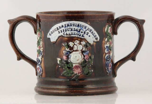 A Bargeware two handled brown glaze 164848