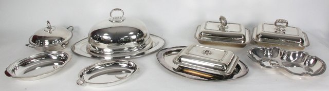 A quantity of silver plated ware 164893